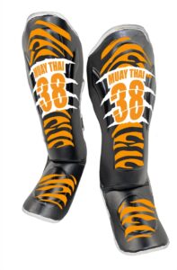 Shin- and Instep Guard with tiger design